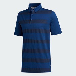 ADIDAS Adipure Printed Blue Polo Shirt S $100 NWT